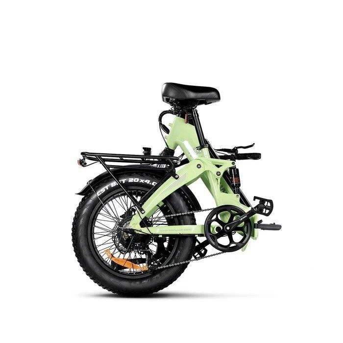 Bodywel F20pro 20*4.0 Fat Tyre E-Bike 250W Motor 25km/h Speed 264lbs Load Capacity 48V 15AH Battery Max 120KM Range Black/Green