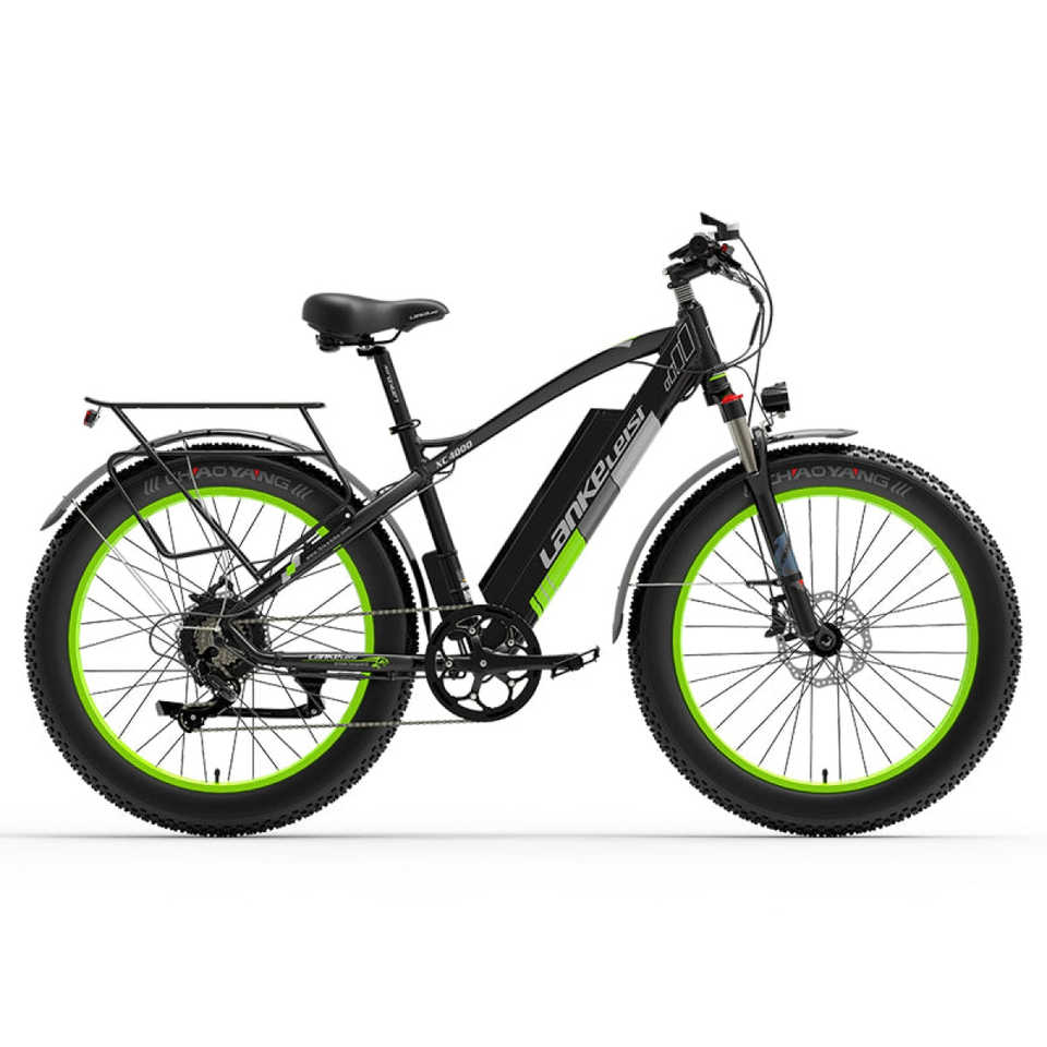 LANKELEIS XC4000 Electric Mountain Bike Fat Bike with 48V Lithium Battery Aluminum Alloy Frame and Rear Hub Motor