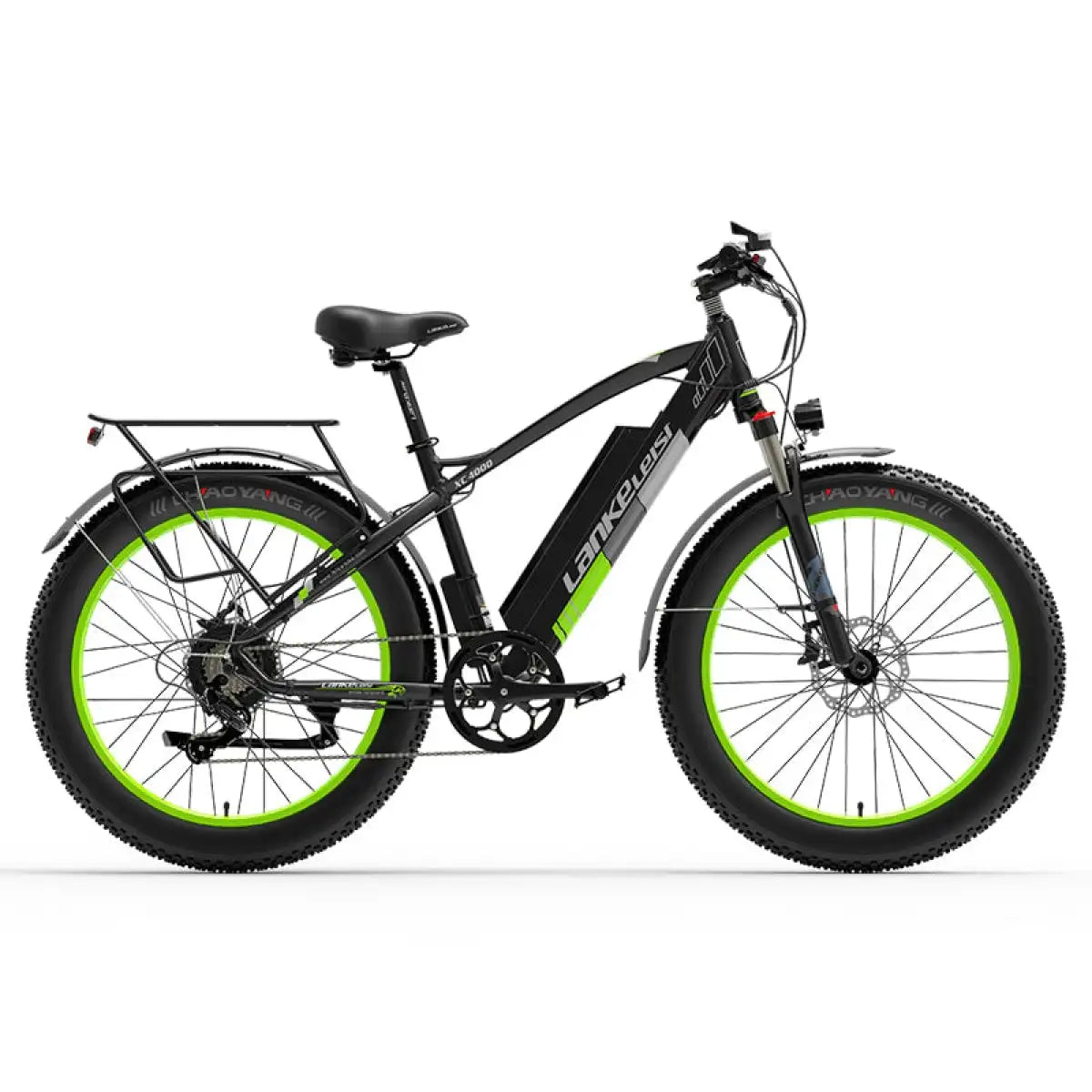 LANKELEIS XC4000 Electric Mountain Bike Fat Bike with 48V Lithium Battery Aluminum Alloy Frame Rear Hub Motor