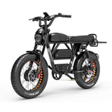 LANKELEISI X-Black Knight 2000W Electric Bike with Dual Motors 48V Aluminum Frame and 280KM Range Power by Lithium Battery