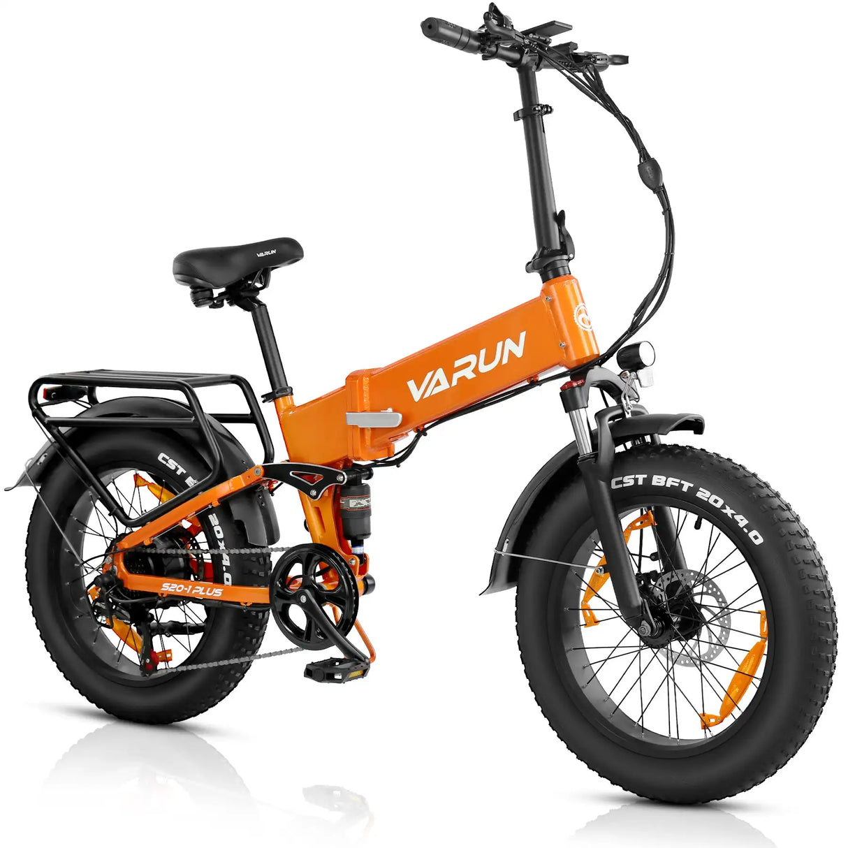 VARUN S20-1 Aluminum eBike 7-Speed Folding with Integrated Lithium Battery Brushless Rear Hub Motor 25km/h Max Speed