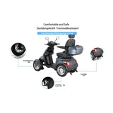 ZVGREEN 25km/h 4-Wheel Electric Scooter Seniorenmobil Mobilitätsroller Elektromobil