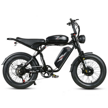 M20-III 2000W Hybrid Electric City Bike Rear Hub Motor Range 50km Smart Electronic Dual Rim 15ah Battery Black/Brown/Green