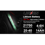 For SAMEBIKE XD26-II Hybrid Electric Bike with 48V 14Ah Lithium Battery 750W Motor 45KM/H Max Speed Hydraulic Brakes