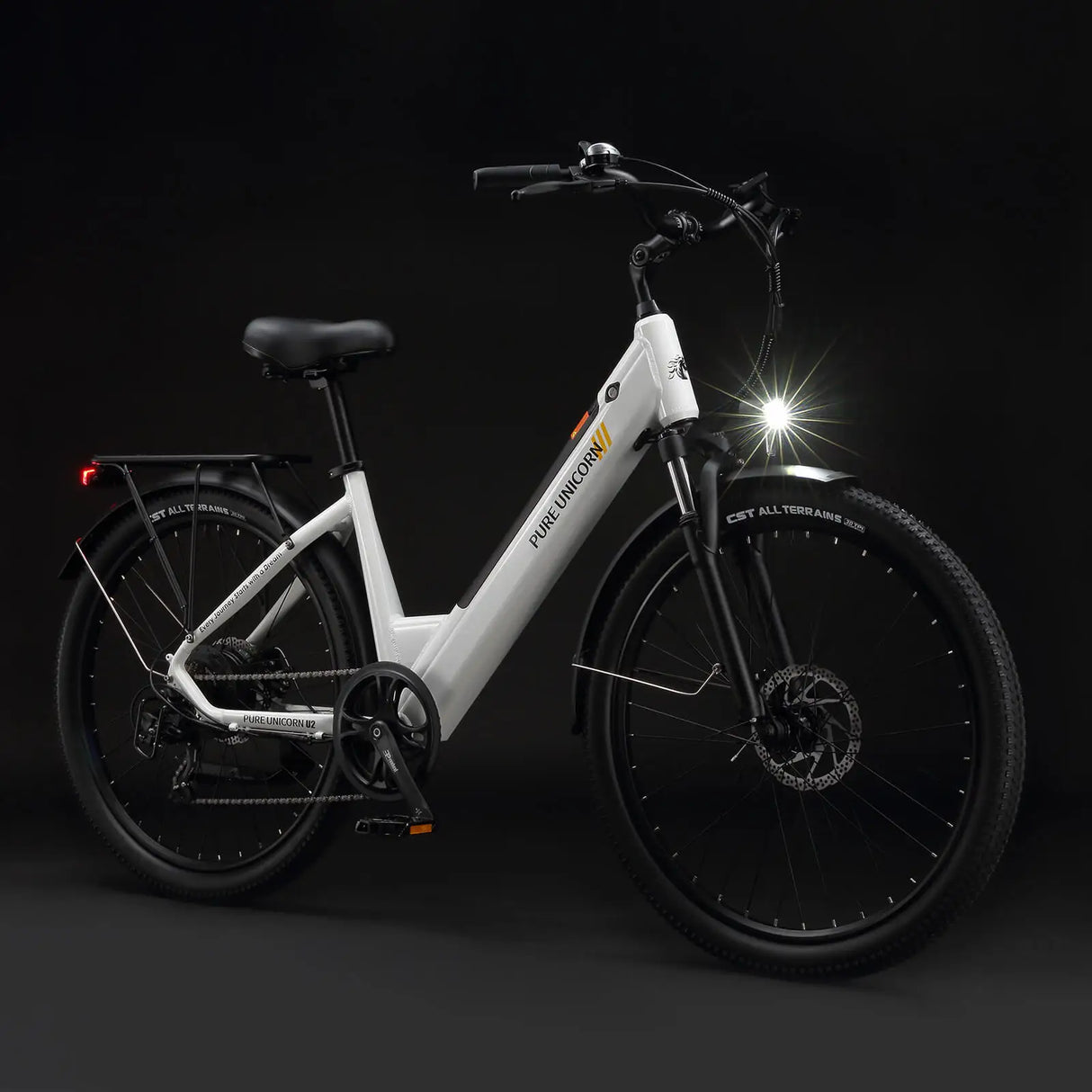 PURE UNICORN U2 750W Step-Through E-Bike 60km Range 26 Inch Wheel Size Central Motor Rear Hub Motor Integrated Battery 1000W