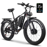 E·Bycco EB7PRO Dual Motor 26'' Electric Bike for Adults 2000W for Peak 3000W 52V 23Ah Power 2000W for Peak 3000W 52V 23Ah Power