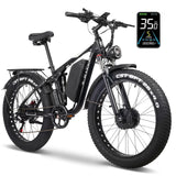 E·Bycco 26'' EB7PRO Dual Motor 2000W Peak 3000W 52V 23Ah Power for Adults Adult Electric Bike