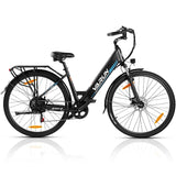 VARUN S700-2 Electric Bike for Adults - 500W Electric Bicycle Up to 40 Miles, 48V Removable Battery, 7-Speed, and Shock Absorber