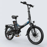 Varun C20 Blaze Electric Folding Bike with 400W Motor 14-Inch Tires 7-Speed & Integrated Lithium Battery Black"