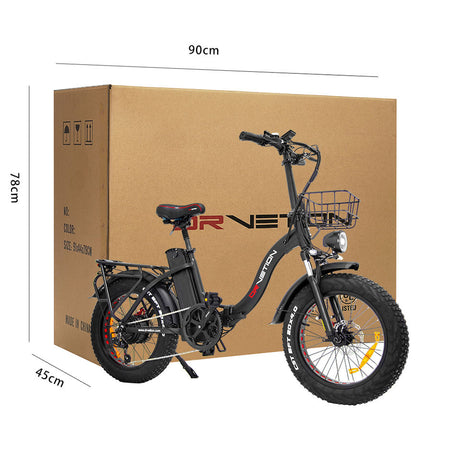 DrVetion CT20 Electric Folding Bike 10AH/15AH/20AH 48V 750W up to 45km/h Speed