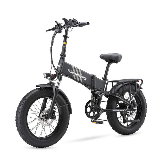 PURE UNICORN U4 1000W Fat Tire Electric Mountain Bike 48V Lithium Battery 750W Motor 60 km Range Aluminum Frame Rear Hub Motor
