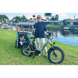 HAOQI Antelope Pro 750W Bafang Motor 16Ah+9Ah Battery 400 Lbs Payload Cargo Electric Bike