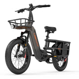 For LANKELEISI Wombat-1 1000W Long Range Electric Cargo Bike with High Power Performance