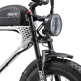 MEELOD DK300 PLUS 1200W Motor Electric Scooter 50-100 Miles Range Black & White