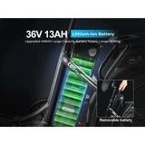 C05 Pro 250W Motor 15ah Battery Capacity 14inch Foldable Fat Tire Electric City Bike Step-through Electric Folding Bike