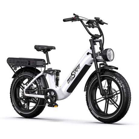 Onesport OT08 Pro Full Suspension E-Bike 48V 250W/350W Rear Hub Motor Aluminum Frame Integrated Battery 60km Range Dirt Bike