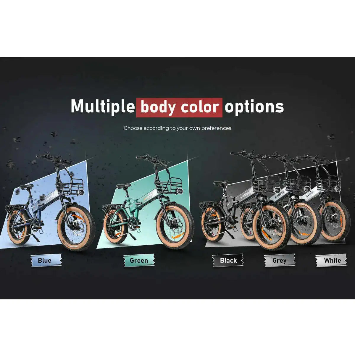 XWLX09-II 1000W Fat Tire Mountain E-Bike with 48v 15ah Battery Dual Suspension