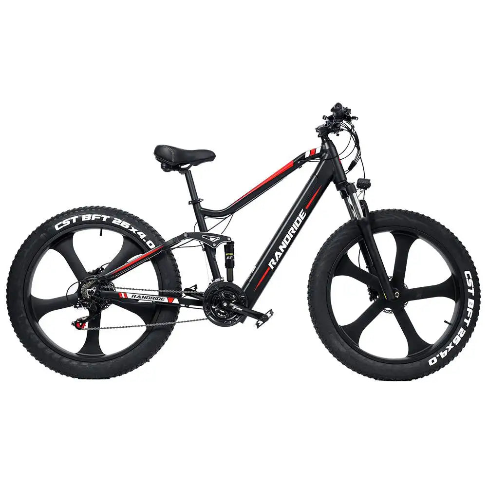 RANDRIDE YX90M Electric Mountain Bike 26 Inches Full Suspension Frame
