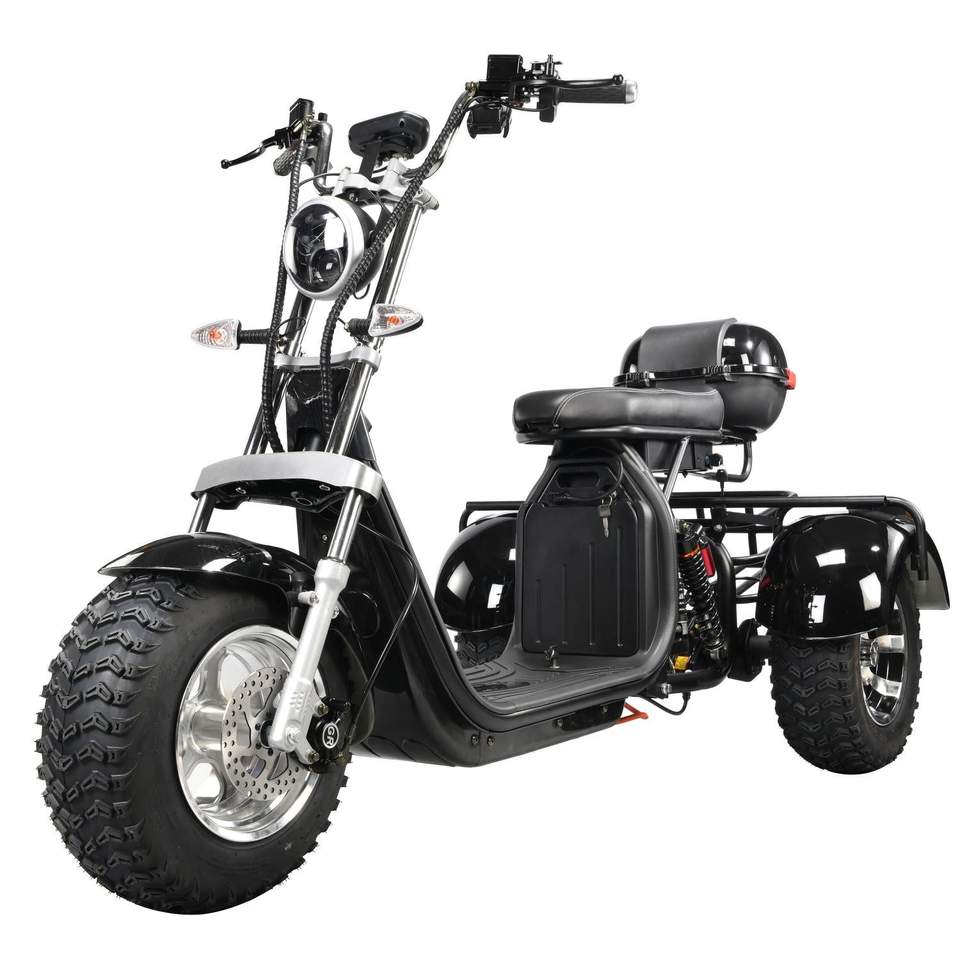 EHoodax 05WQ Electric Tricycles 18-Inch Fat Electric Scooter with 2000W Motor Maximum Load 18 Inches Maximale Last