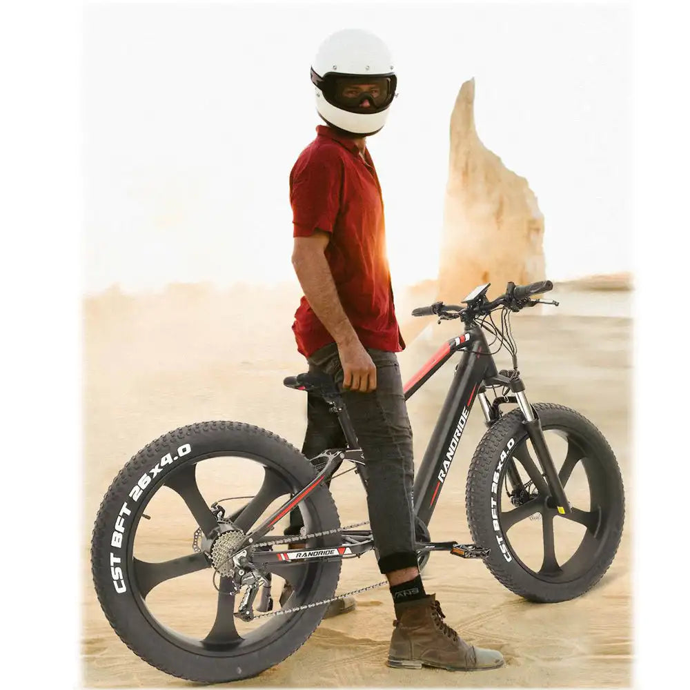 RANDRIDE YX90M Electric Mountain Bike 26 Inches Full Suspension Frame