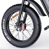 RIDSTAR Q20 Pro 20"*4.0 Fat Tires Electric Mountain Bike 2*1000W Motor 52V 40Ah Dual Battery