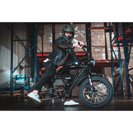 HAOQI for Certified Rhino Electric Motorbike-Premium 52V 1000W Rear-Drive Motor 400lbs Payload 5-Level Pedal Assist