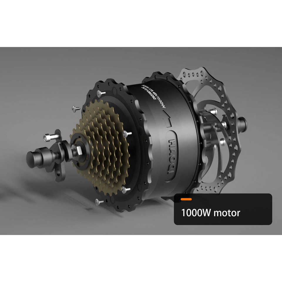 52V 1000W Electric Cafe Racer with 26.1AH Battery  HAOQI Rhino