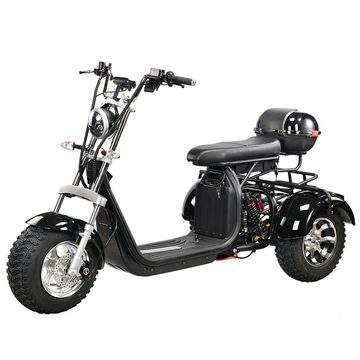 DOTMALL EHoodax 05WQ Electric Tricycles 18 Inch Fat Electric Scooter 2000W Motor 150KG Max Load 20000mAh Battery Black
