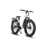HAOQl All-Terrain White Eagle Electric City Bike Versatile E-Bike