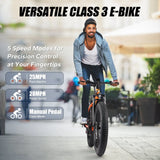 Varun M26 Orbi Electric Fat Tire Bike Orange Dual Motor 2000W Power 60ah Integrated Battery 60km Range Per Charge Single Chain