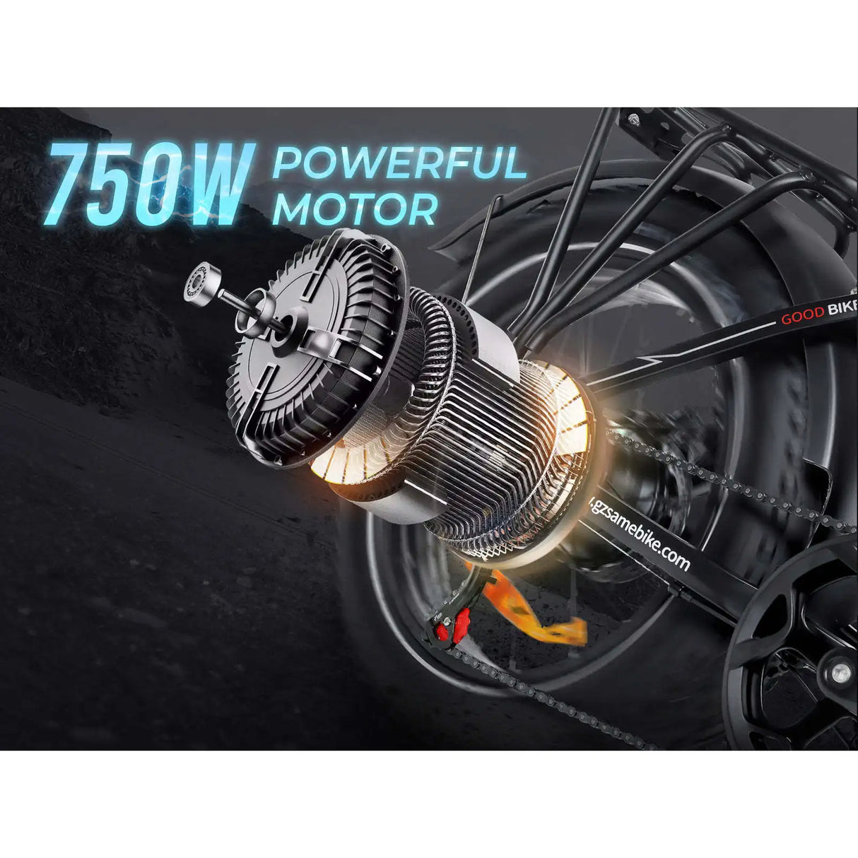 LOTDM200-II 750W Step-through Folding Bike