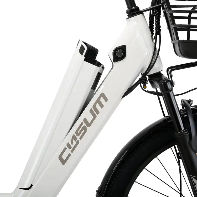 CYSUM X-City Women's Electric City Bike 26-Inch Aluminum with 250W 10Ah Motor Speed 25km/h EN Certified