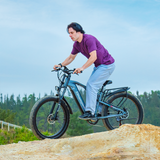 Shengmilo MX05 Electric Mountain Bike 48V17.5AH for Battery 26x3.0 Tires 31KG