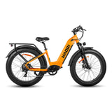 HAOQl All-Terrain 2.0 Electric Mountain Bike 250w Rear Hub Motor 48v Carbon Aluminum Frame 60km Range per Power Step Thru Eagle