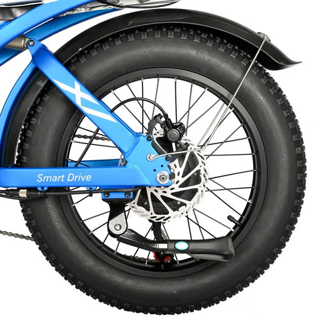 BAOLUJIE DP2033 Electric Mountain Bike 48V 30AH Battery 1000W Motor 20inch Tires 90-100KM Max Mileage 120KG Max Load