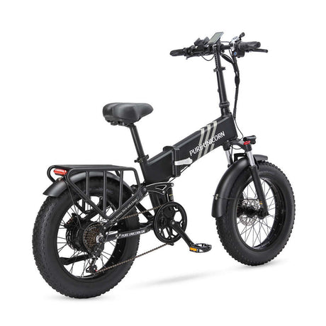 PURE UNICORN U4 1000W Fat Tire Electric Mountain Bike 48V Lithium Battery 750W Motor 60 km Range Aluminum Frame Rear Hub Motor