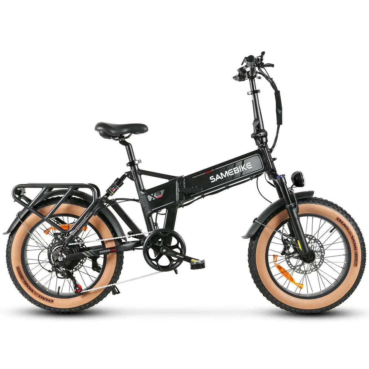 XWLX09-II 1000W Fat Tire Mountain E-Bike with 48v 15ah Battery Dual Suspension