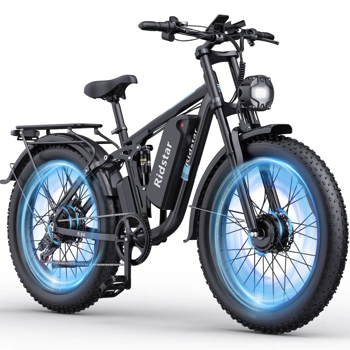 Ridstar® E Bike E26Pro Fat Tire Mountain Electric Bike