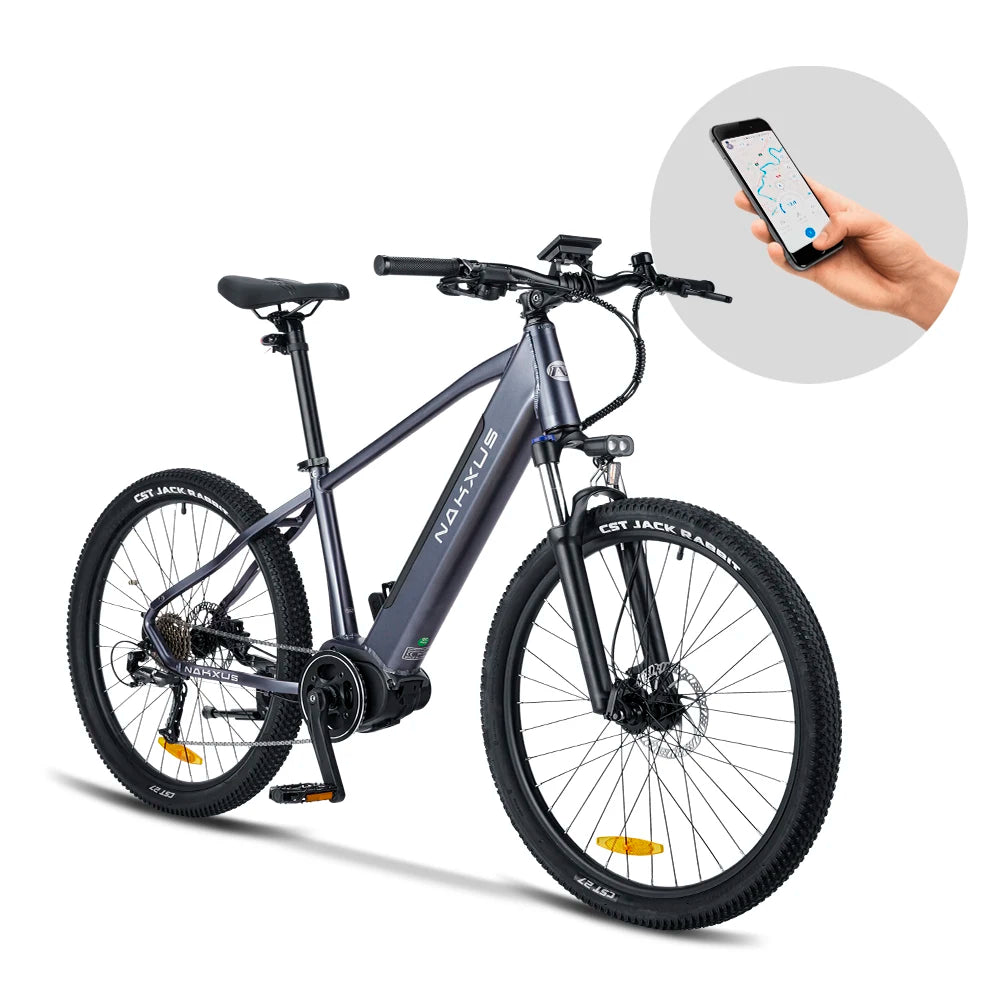 10.4Ah 36v Electric Road Bike Mid-Engine Wide Tires 9 Speed 45 km