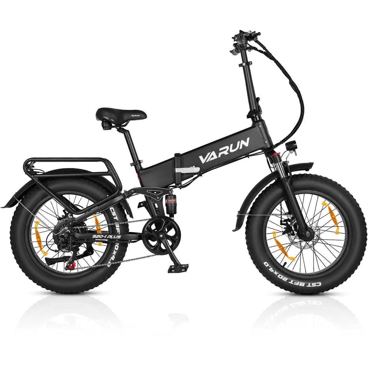 VARUN S20-1 Aluminum eBike 7-Speed Folding with Integrated Lithium Battery Brushless Rear Hub Motor 25km/h Max Speed