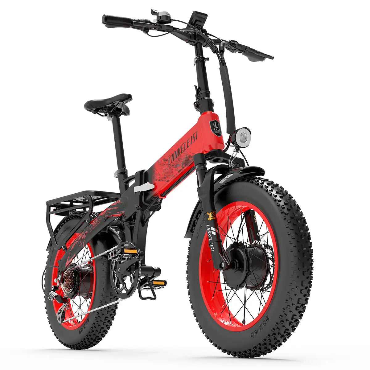 LANKELEISI X2000 MAX 2000W Dual Motor Foldable Electric Mountain Bike 48V Lithium Battery Central Motor Tube Battery New Arrival