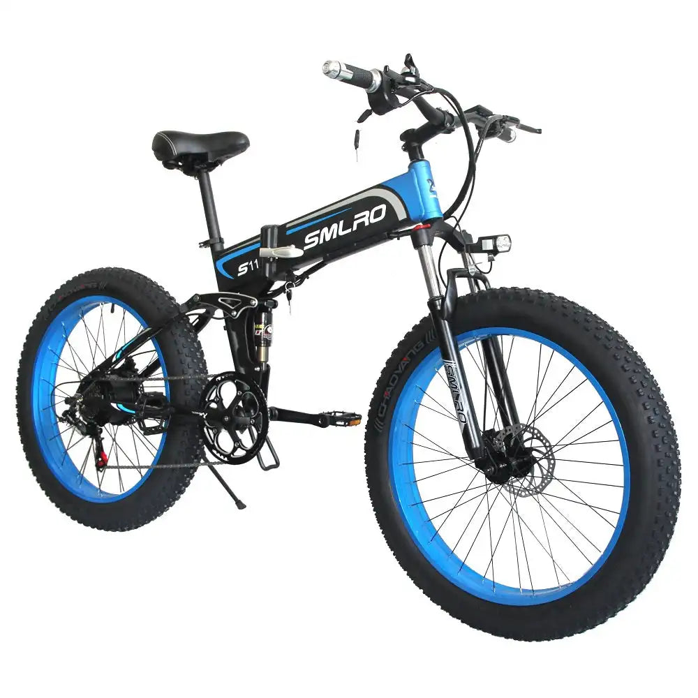 SMLRO S11 Full Suspension Folding Mountain Snow Bike  350W 500W 700W 1000W