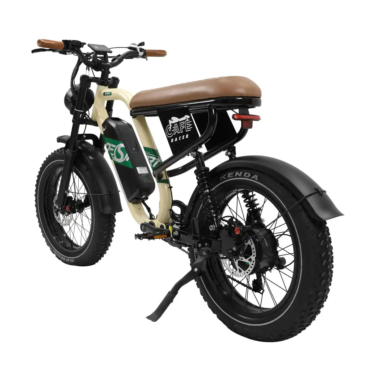 Onesport W66 Moto-Style E-Bike Steel body frame Multifunctional LCD screen 7-speed transmission Shock-absorbing front fork