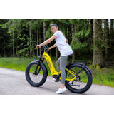 HAOQl All-Terrain 2.0 Electric Mountain Bike 250w Rear Hub Motor 48v Carbon Aluminum Frame 60km Range per Power Step Thru Eagle