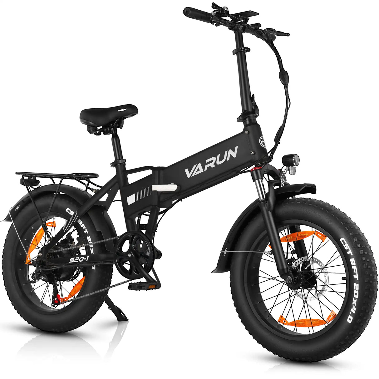 VARUN S20-1 Aluminum eBike 7-Speed 25km/h Folding Bike with Integrated Lithium Battery and Rear Hub Brushless Motor