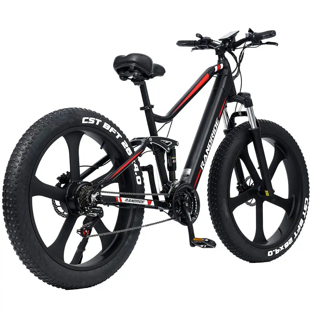 RANDRIDE YX90M Electric Mountain Bike 26 Inches Full Suspension Frame