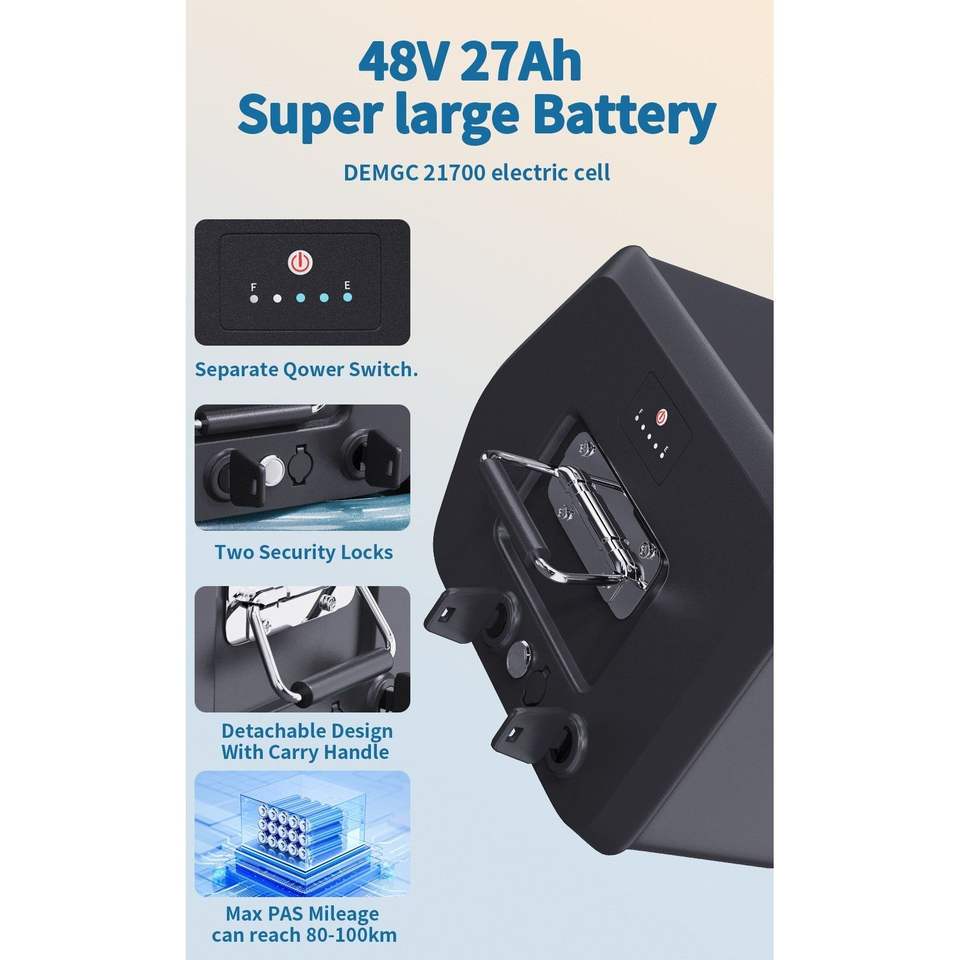 OneSport OT01 Long tail Cargo Electric Bike Lastenrad with 1296Wh Battery and Nabenschaltung