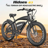 Hidoes B3 750W Electric Mountain Bike 26 Inch Fat Wheel 48V 18.2Ah Battery 750W Motor Electric Bicycle