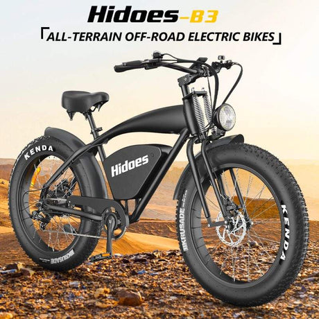 Hidoes B3 750W Electric Mountain Bike 26 Inch Fat Wheel 48V 18.2Ah Battery 750W Motor Electric Bicycle