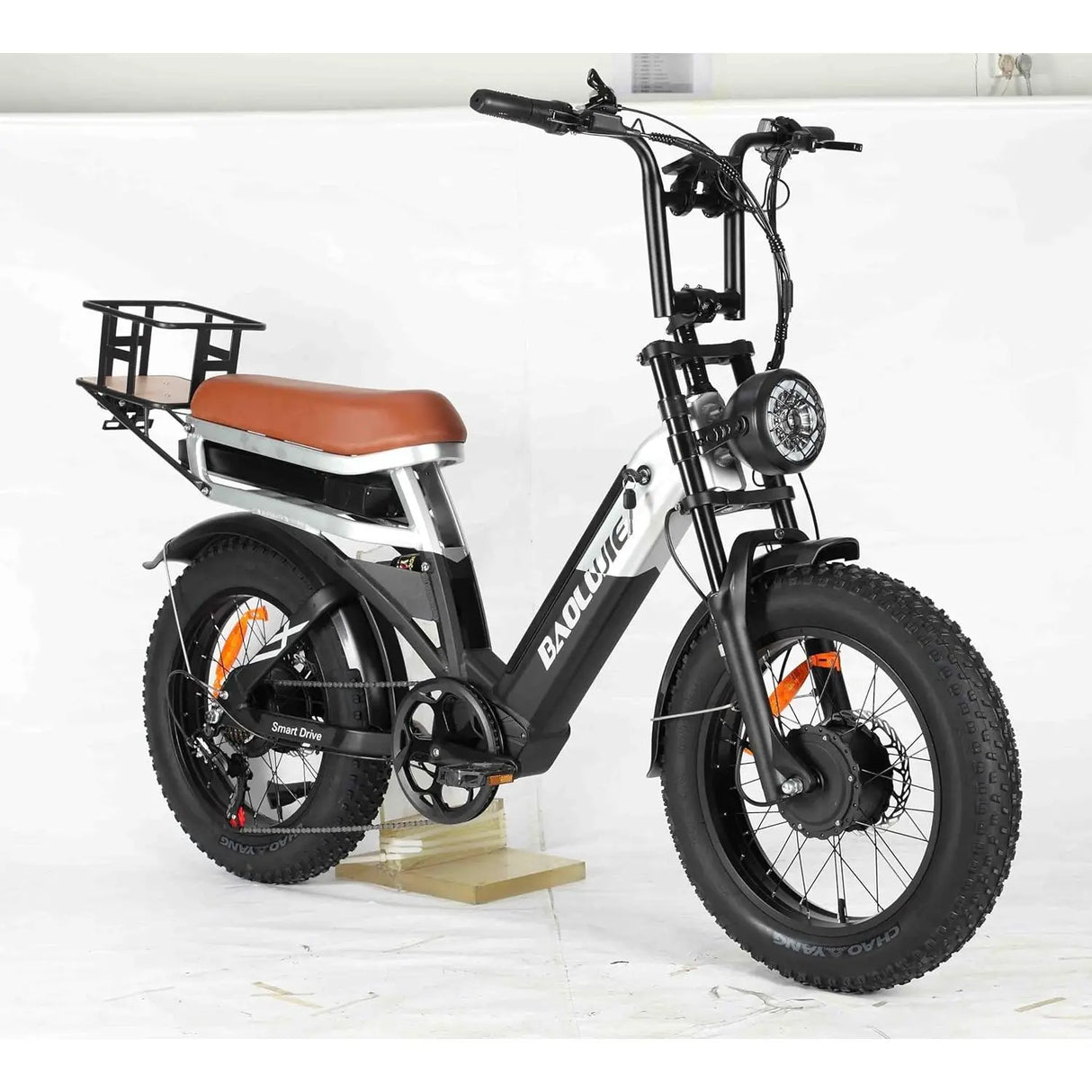 BAOLUJIE PLJ2033 Electric Bike with 20 Fat Tire 1500W/2000W Dual Motors 48V 30Ah Integrated Battery 60km Range